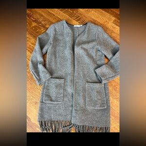 Cardigan Vineyard vines shep women’s xs grey gray fringe